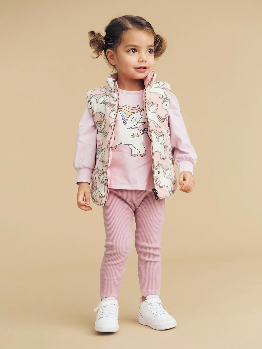 Huxbaby Magical Unicorn Reversible Fleece Vest