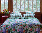 Kip & Co - Moss Stripe Linen Pillowcases 2P Std Set