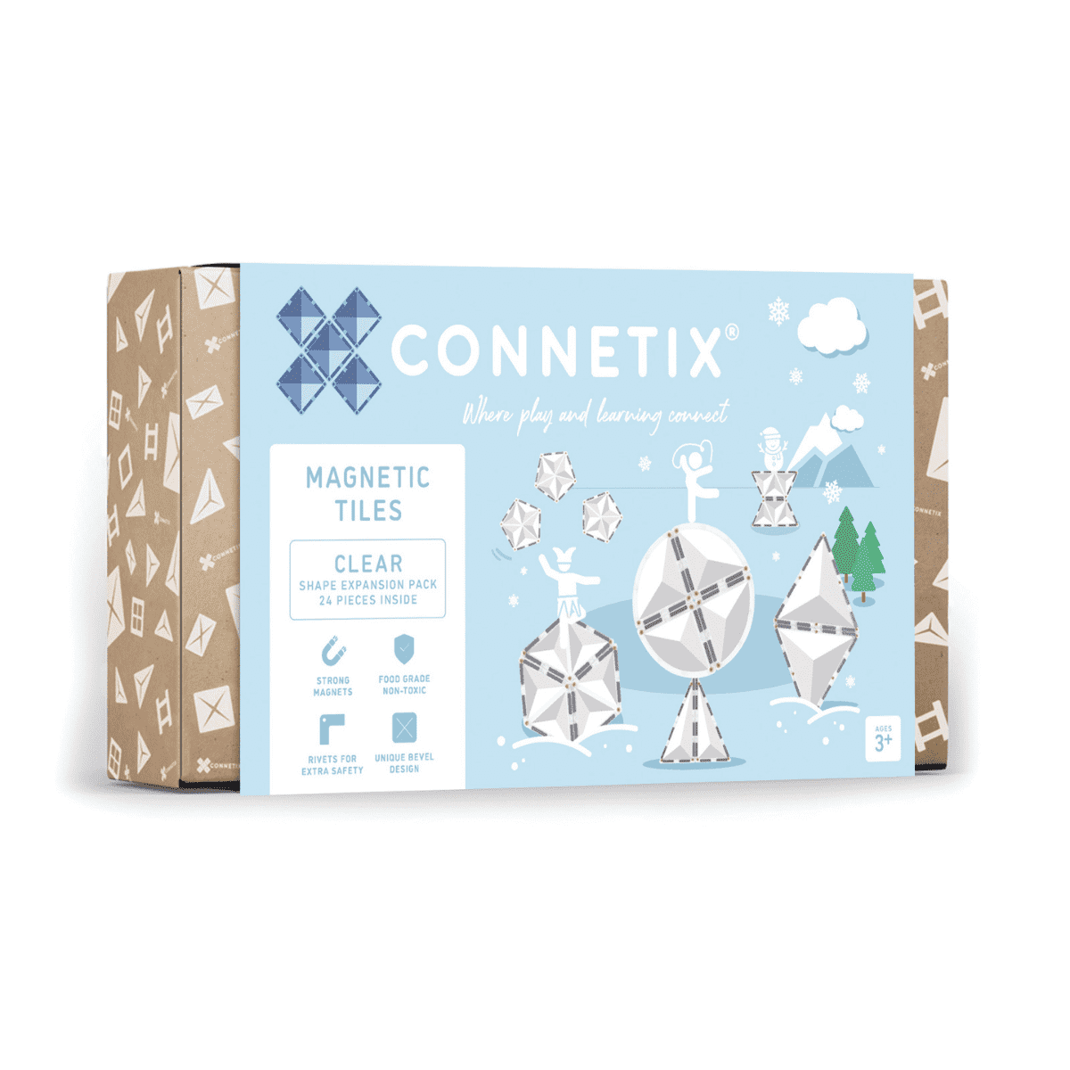 Connetix Clear Shape Expansion Pack 24pc