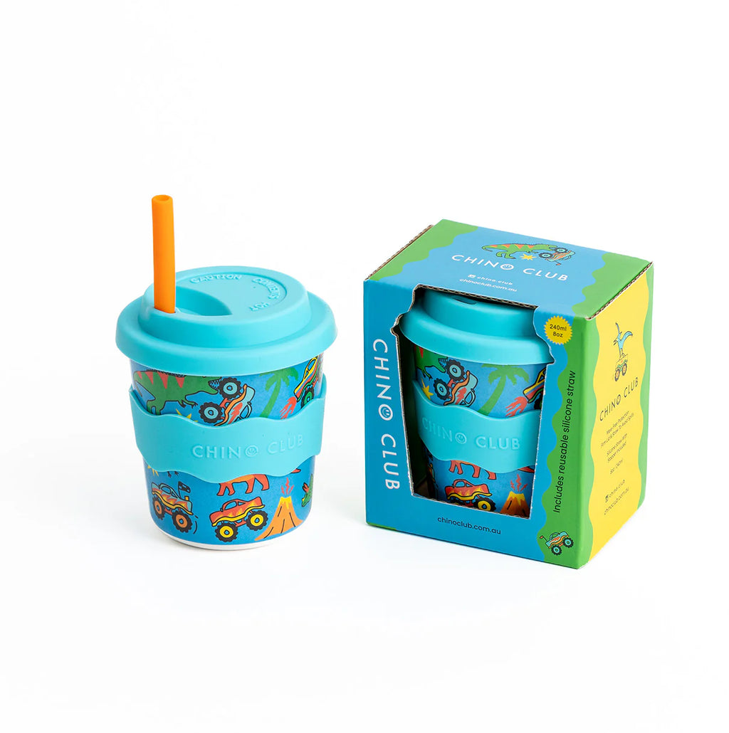 Chino Club Dinosaurs and Monster Trucks Kids Keep Cup (8oz)
