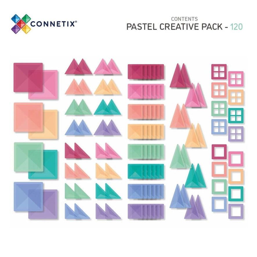 Connetix Pastel Creative Pack 120pc