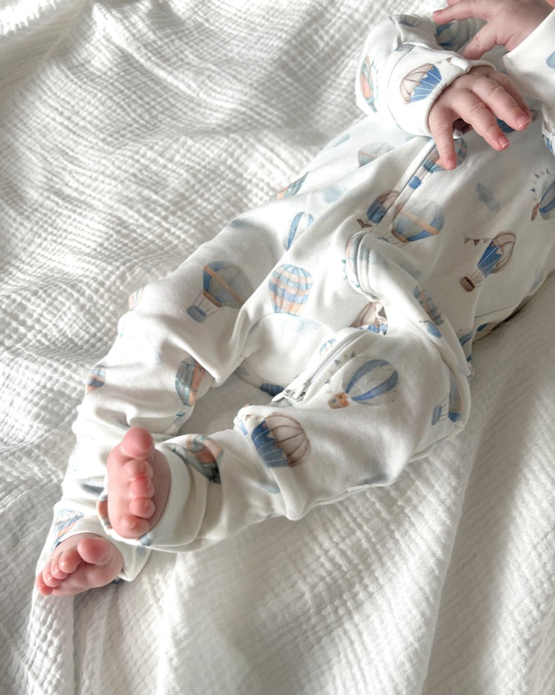 Bebe Sky High Organic LS Zipsuit