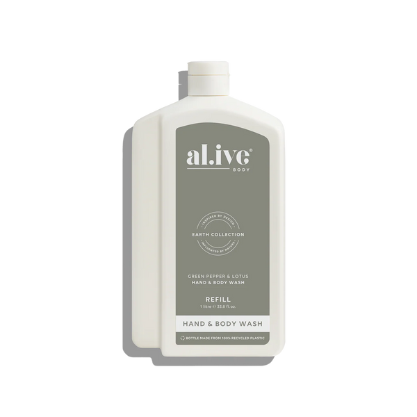 Al.ive Body 1L Wash Refill - Green Pepper & Lotus