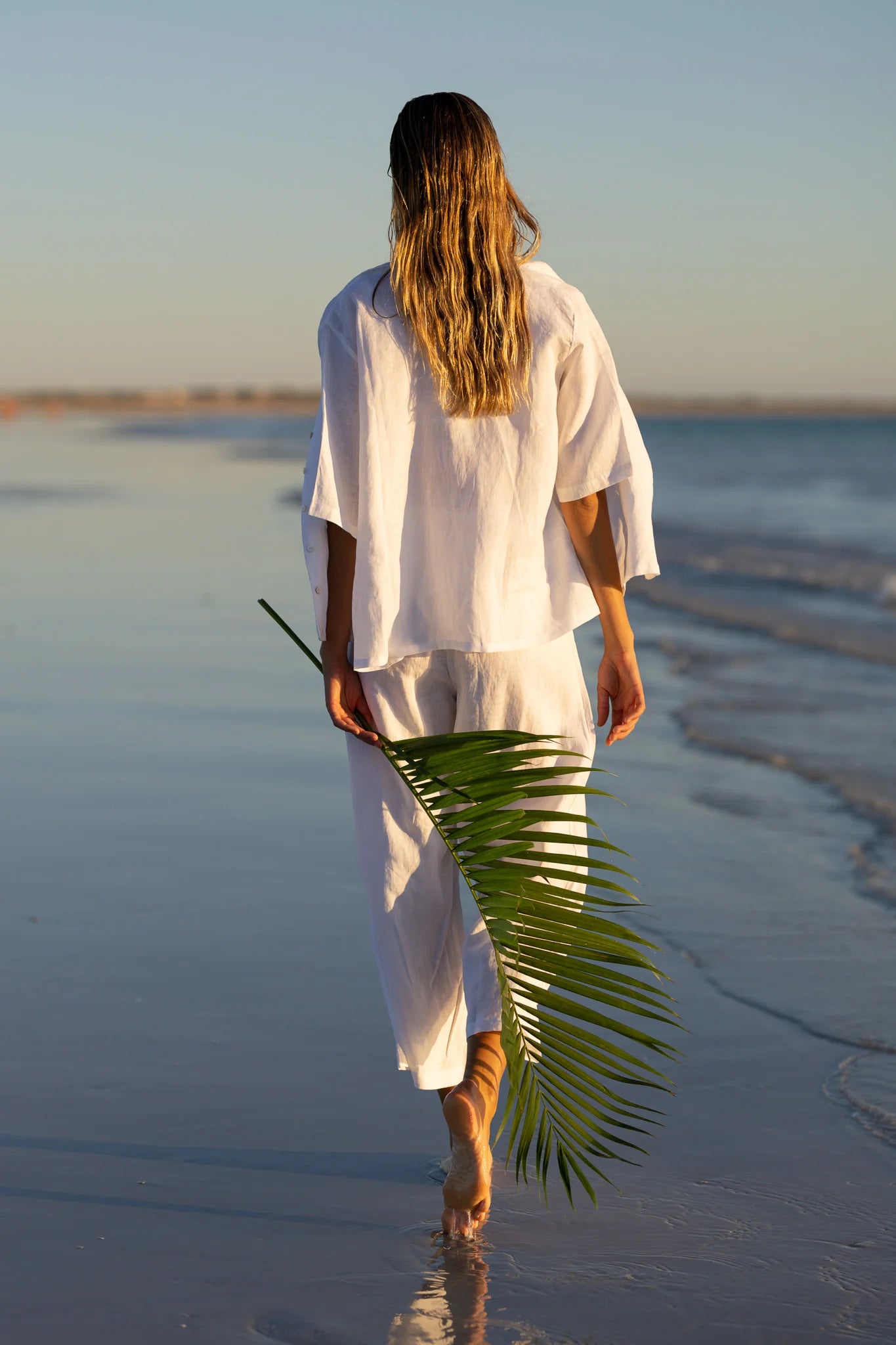 Pops + Co Summer White Pant