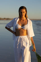 Pops + Co Summer White Pant