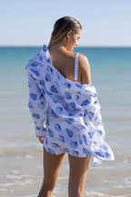 Pops + Co Bowie Shell Boyfriend Dress Shirt