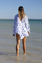 Pops + Co Bowie Shell Boyfriend Dress Shirt