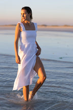 Pops + Co Goldie White Dress