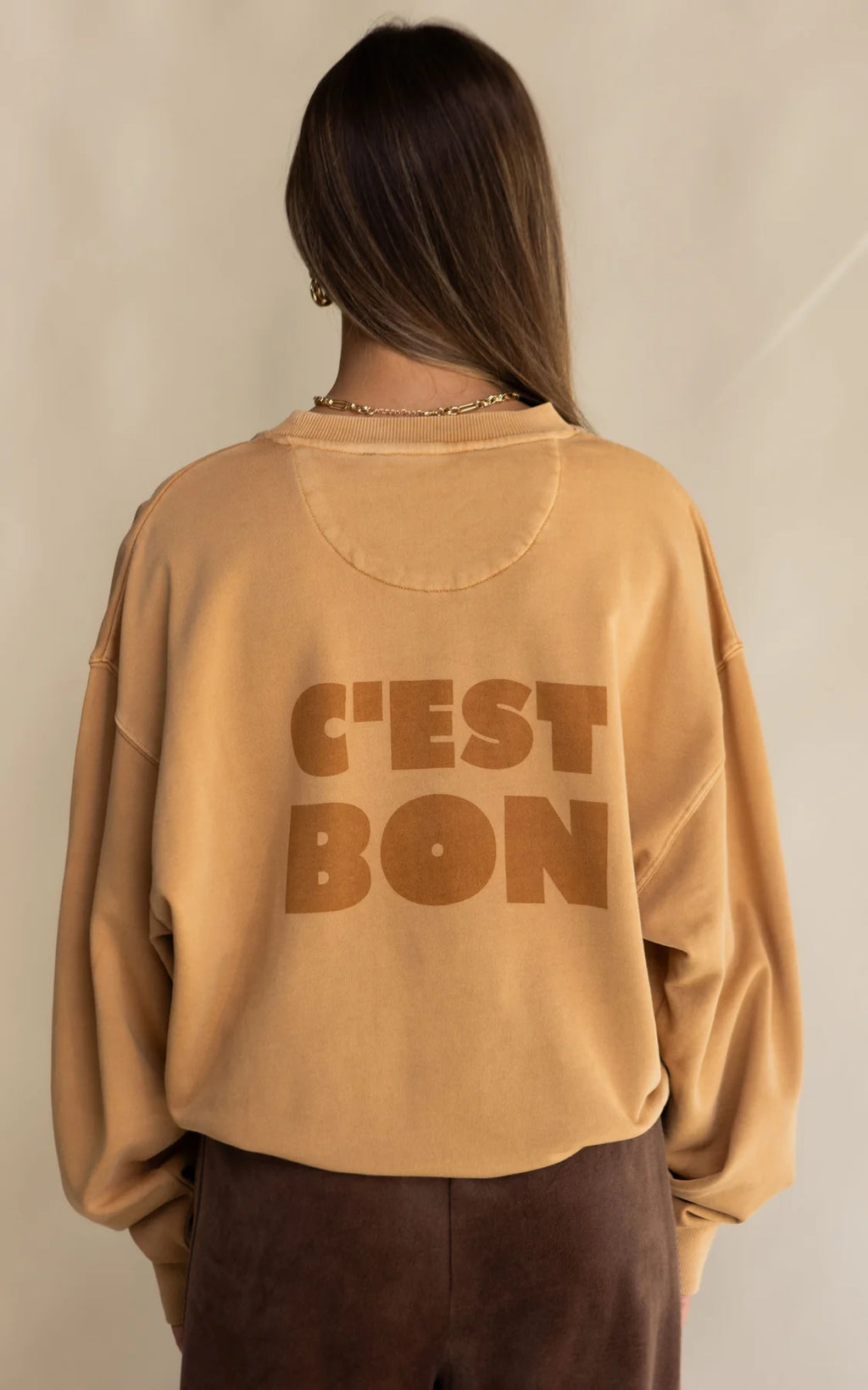 Araminta James  C'est Bon Sweatshirt Ecru