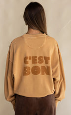 Araminta James  C'est Bon Sweatshirt Ecru