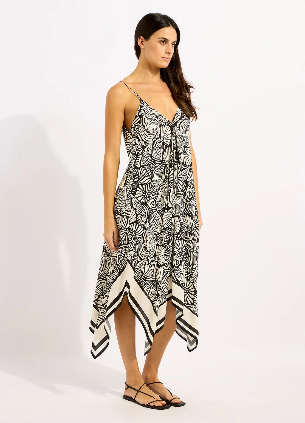 Seafolly C Shells Scarf Midi Dress