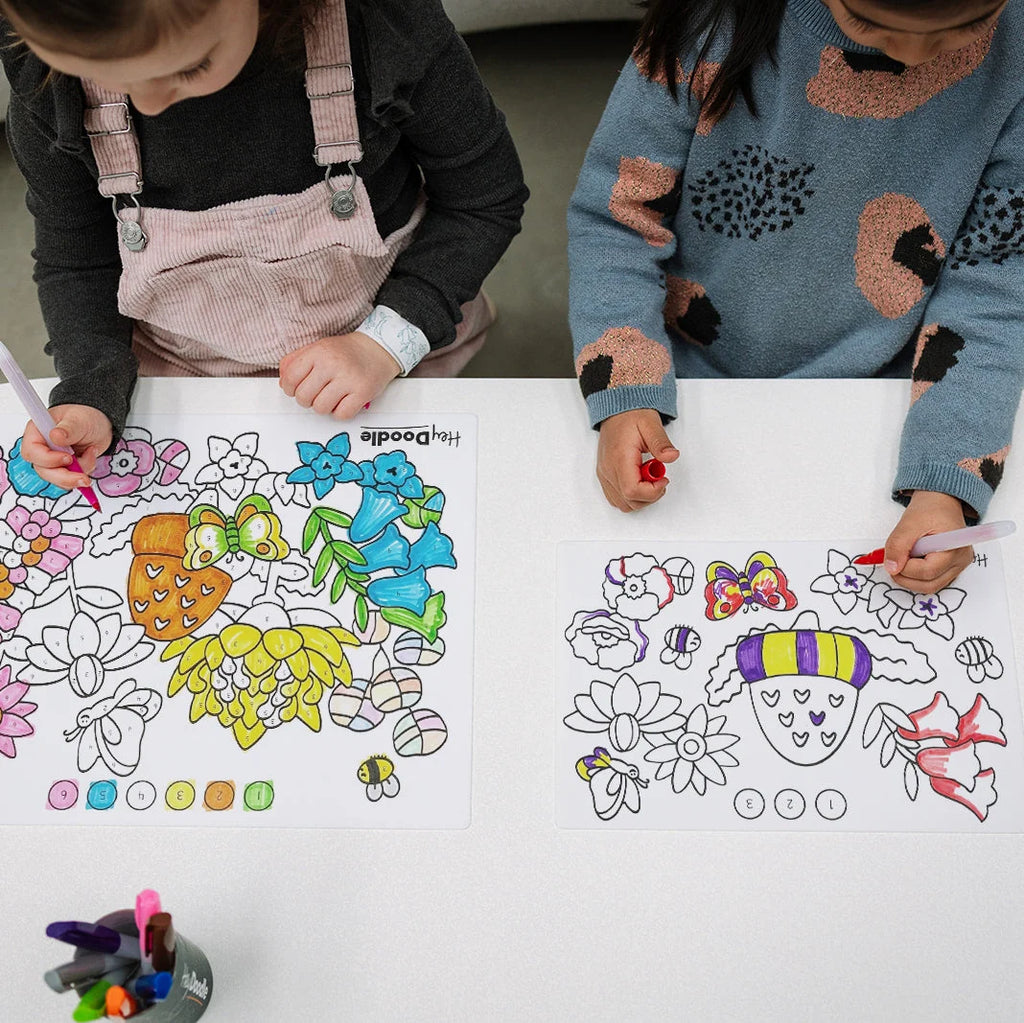 Flower Power Mini Colouring & Doodle Mat