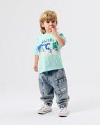 Goldie + Ace Kit Denim Pocket Pant Light Denim