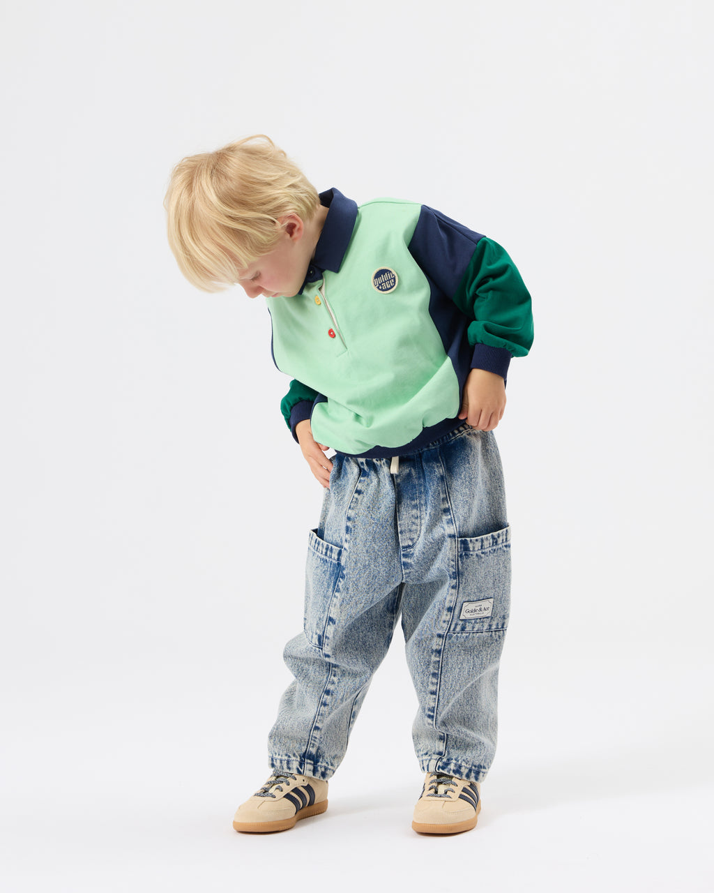 Goldie + Ace Kit Denim Pocket Pant Light Denim