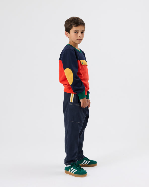 Goldie + Ace Carpenter Utility Kit Pocket Pant Navy