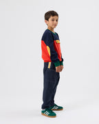 Goldie + Ace Colour Block Pocket Sweater