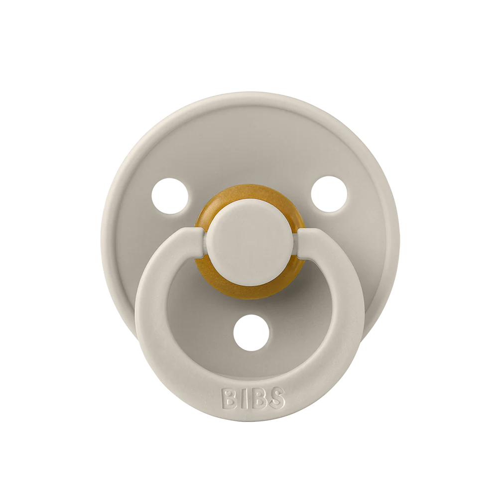 BIBS Colour Soother Double Pack - Assorted (Round/Natural Rubber)