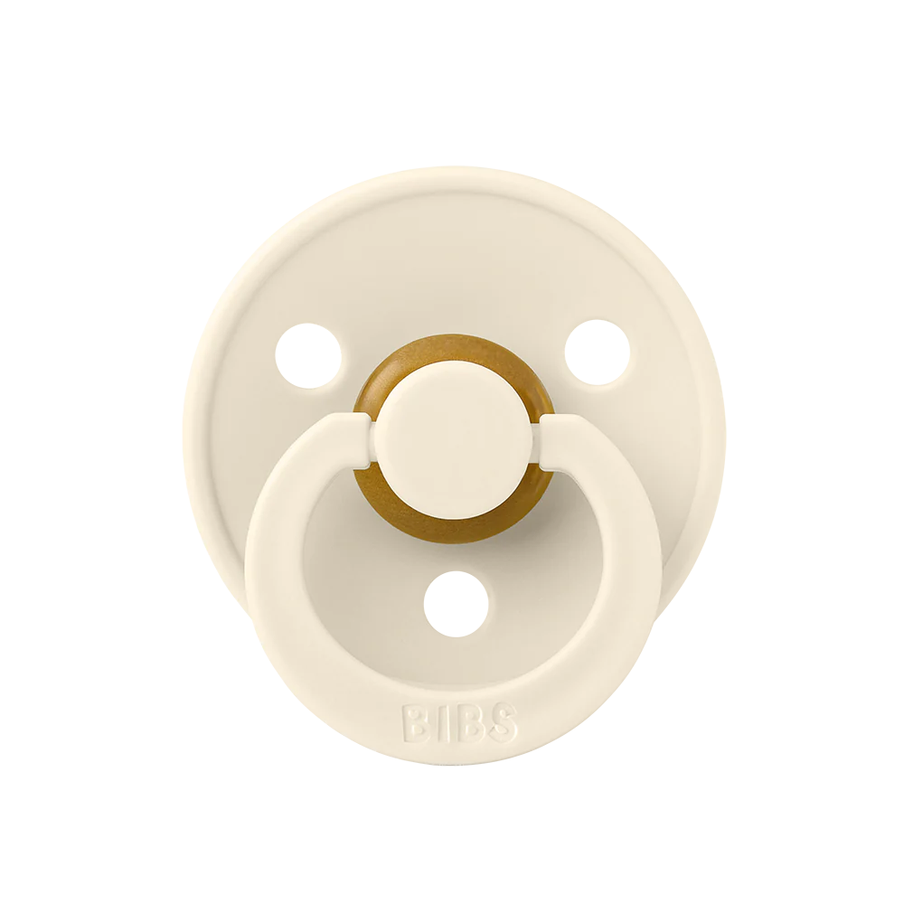 BIBS Colour Soother Double Pack - Assorted (Round/Natural Rubber)