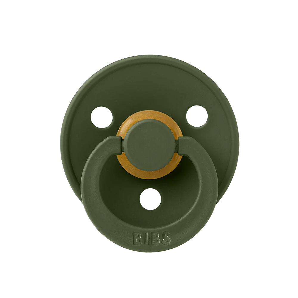 BIBS Colour Soother Double Pack - Assorted (Round/Natural Rubber)