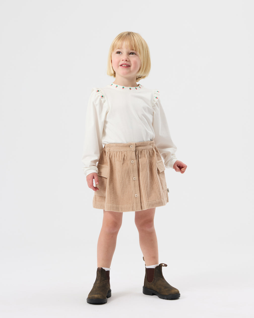 Goldie + Ace Mini Strawberry Longsleeve Top