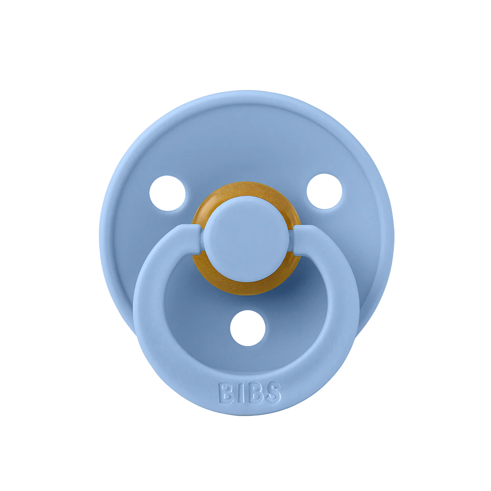 BIBS Colour Soother Double Pack - Assorted (Round/Natural Rubber)