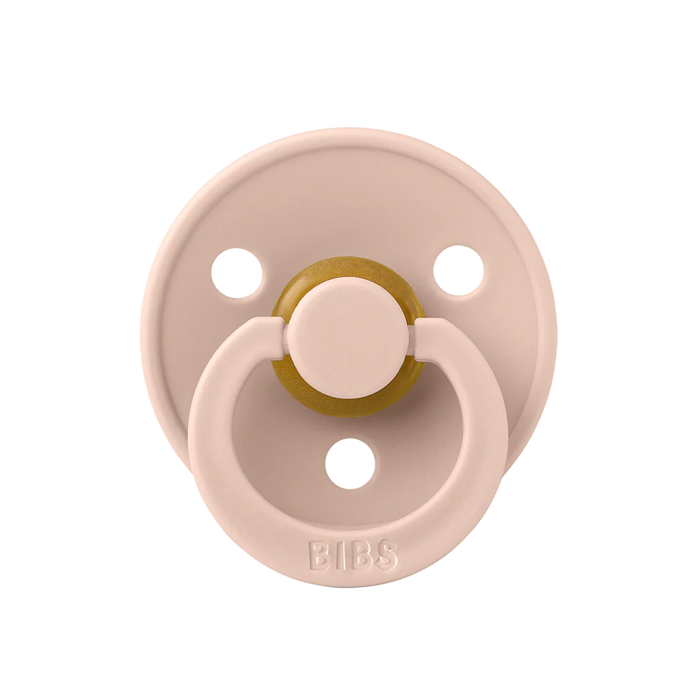 BIBS Colour Soother Double Pack - Assorted (Round/Natural Rubber)