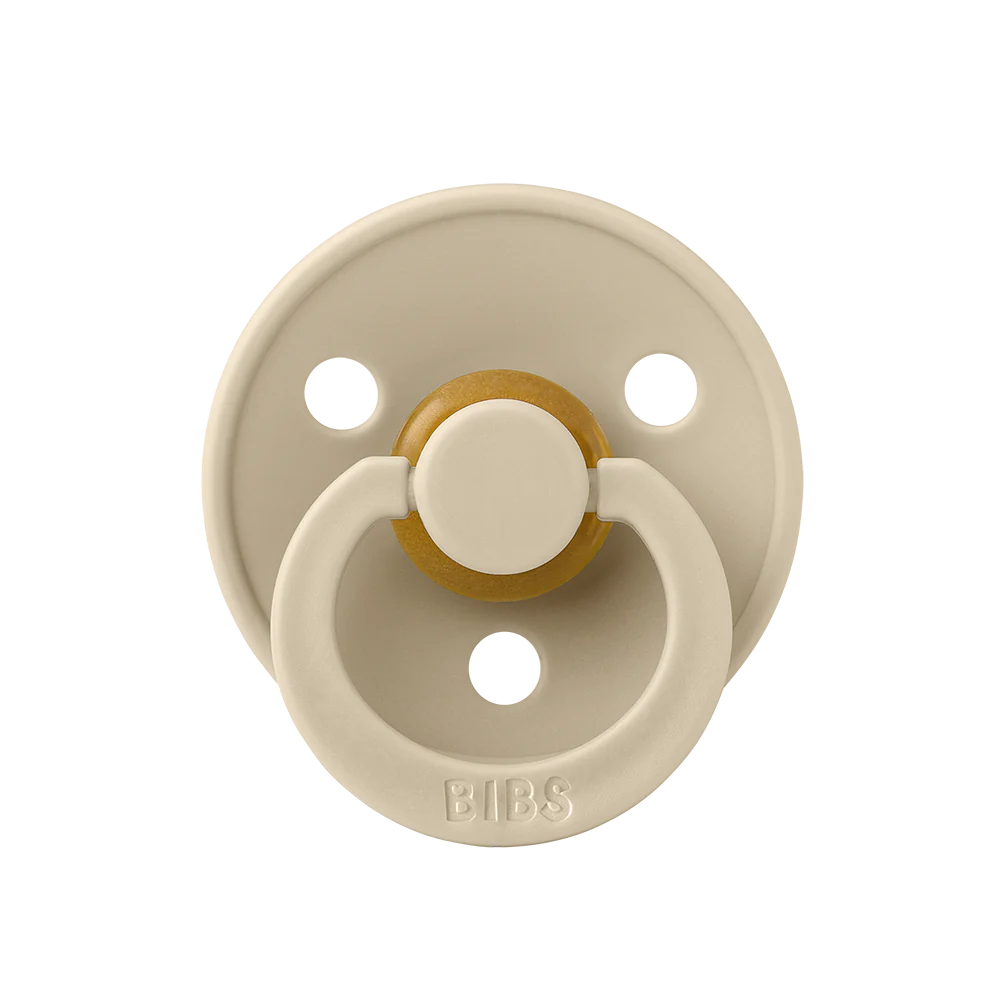 BIBS Colour Soother Double Pack - Assorted (Round/Natural Rubber)