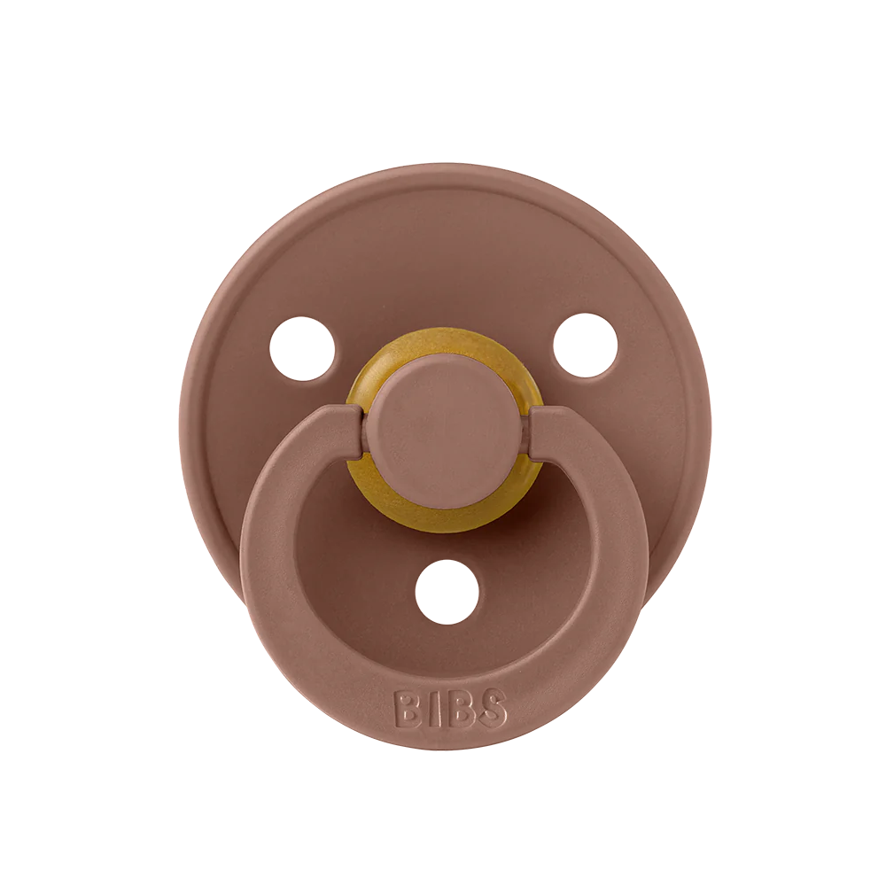 BIBS Colour Soother Double Pack - Assorted (Round/Natural Rubber)