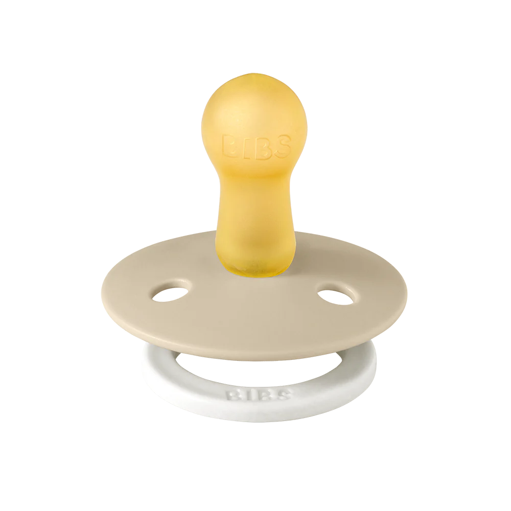 BIBS Colour Soother Double Pack - GLOW - Assorted (Round/Natural Rubber)