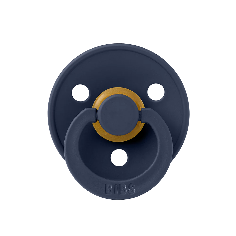 BIBS Colour Soother Double Pack - Assorted (Round/Natural Rubber)