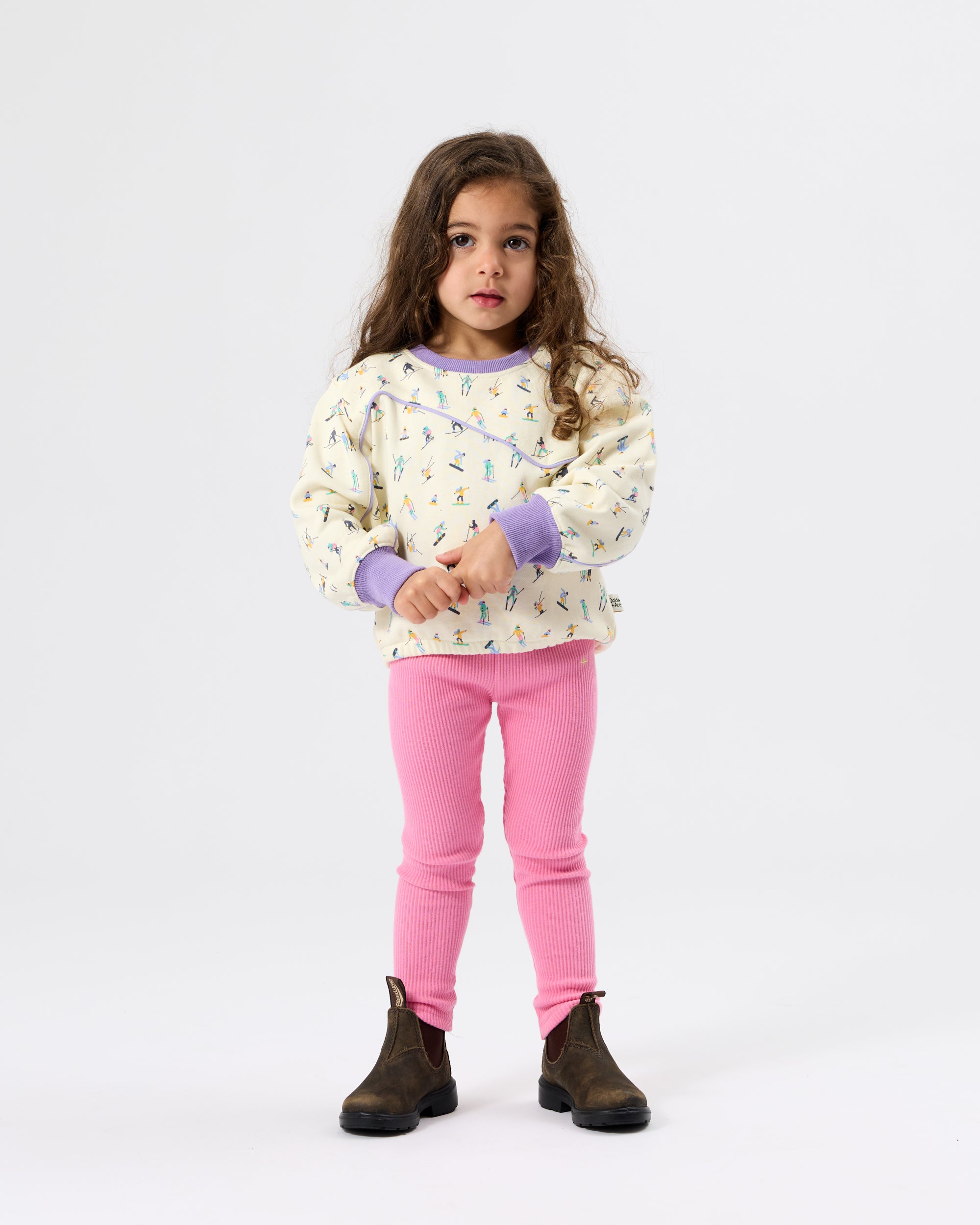 Goldie + Ace Ski Slopes Terry Sweater