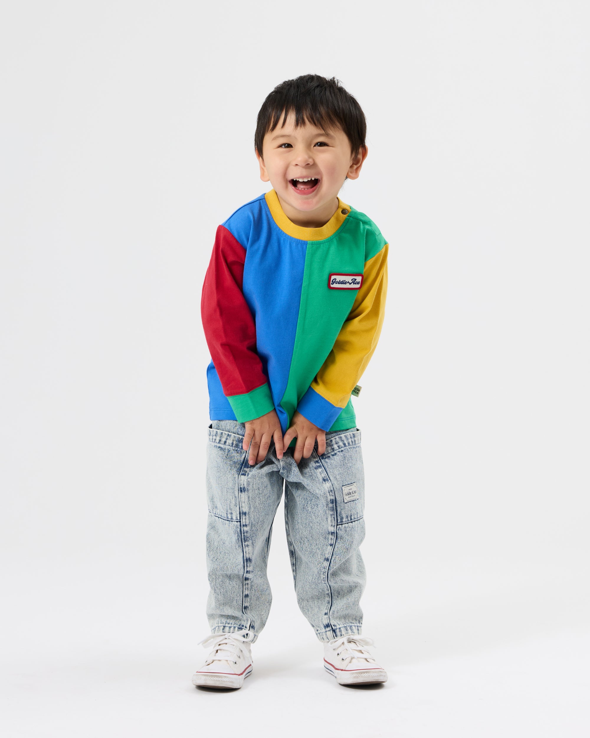 Goldie + Ace Kit Denim Pocket Pant Light Denim