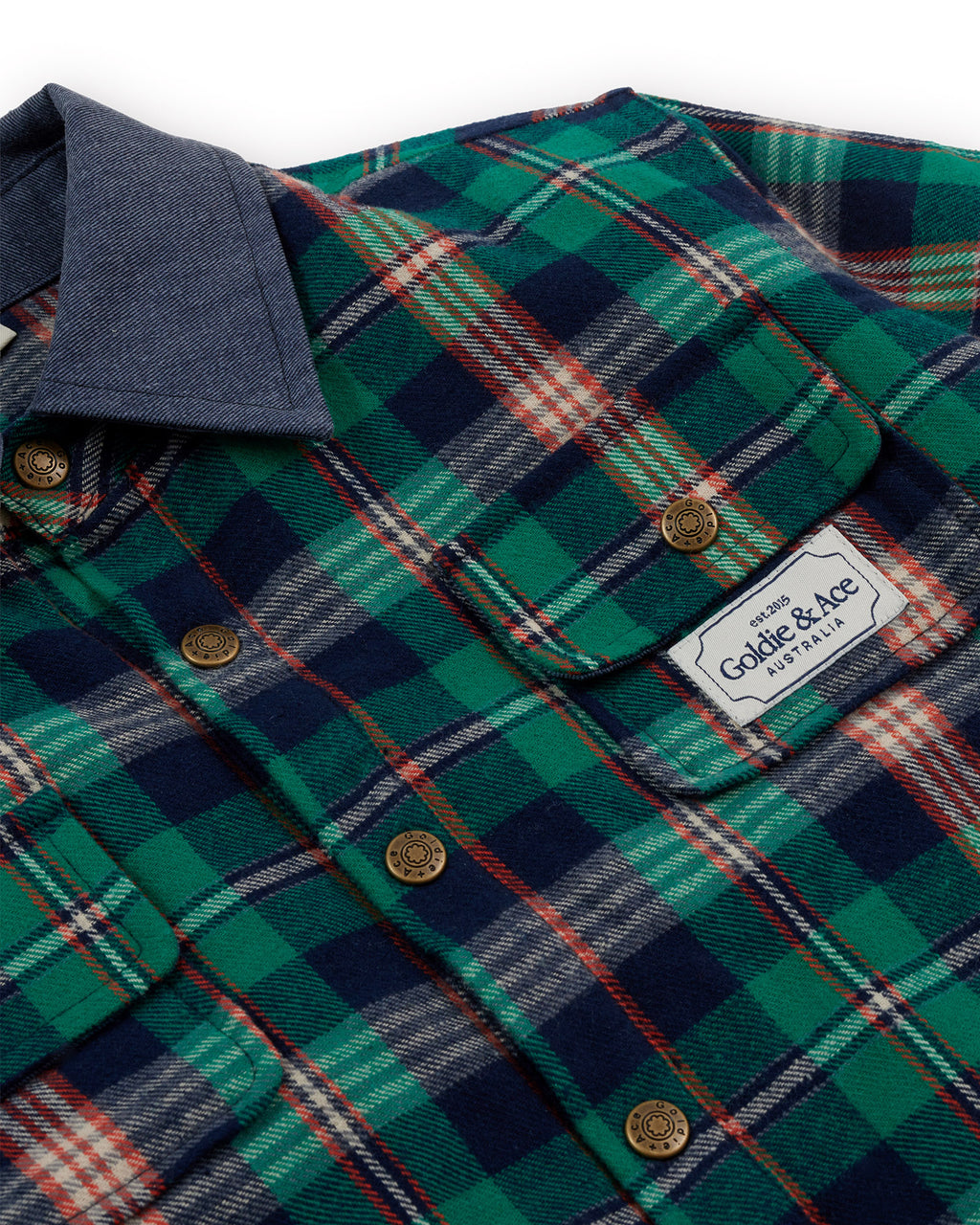 Goldie + Ace Check Padded Shacket