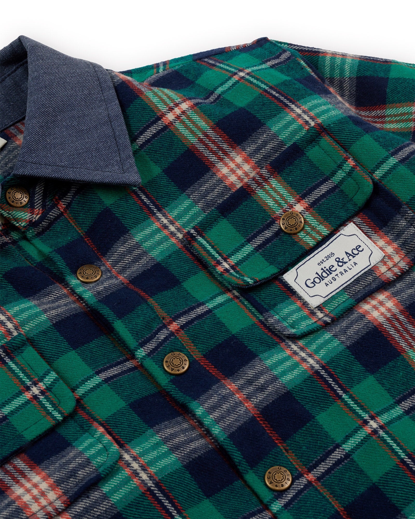 Goldie + Ace Check Padded Shacket