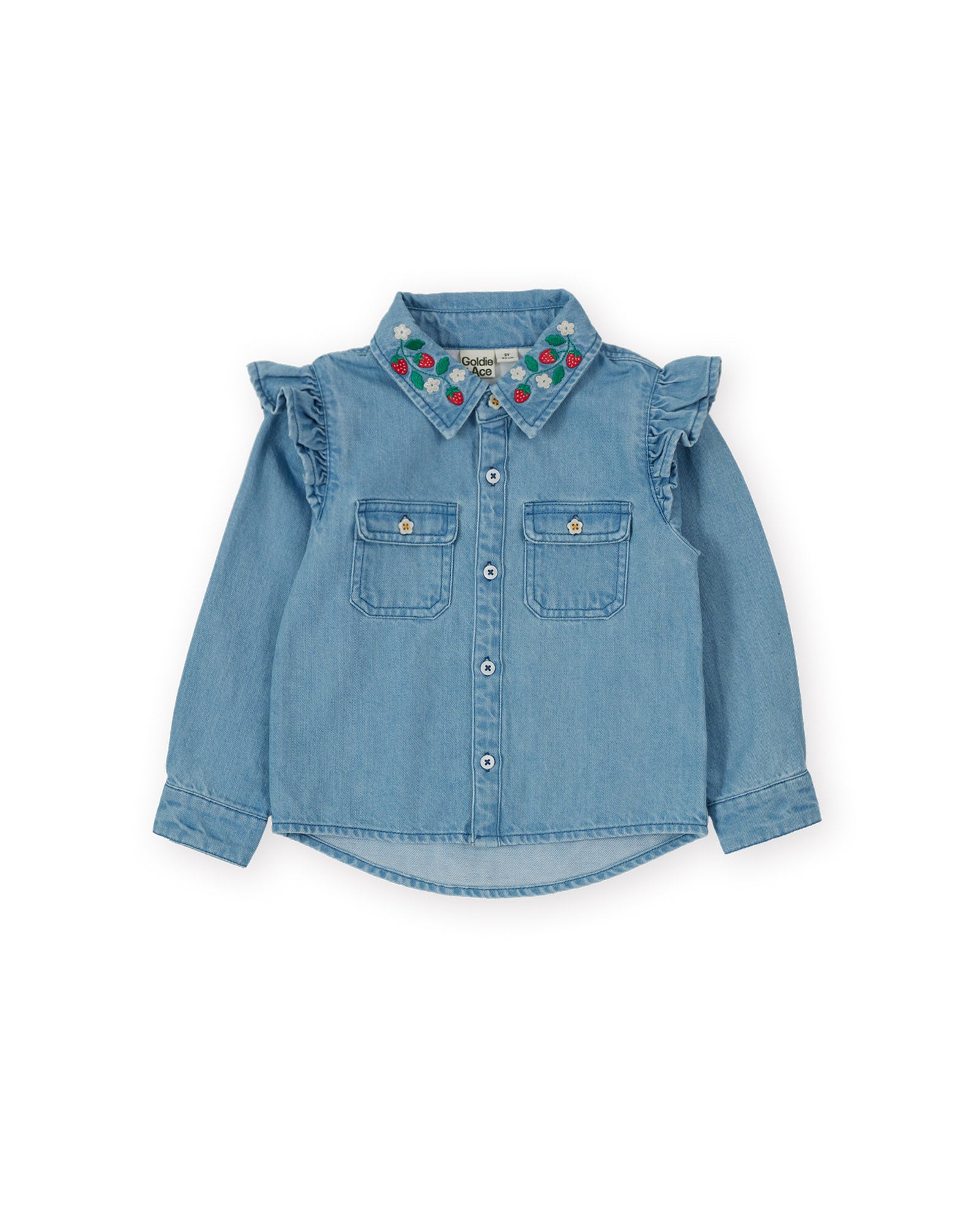 Goldie + Ace Wild Strawberry Chambray Shirt