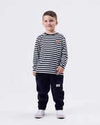 Goldie + Ace Essential Stripe Longsleeve Top Navy
