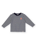 Goldie + Ace Essential Stripe Longsleeve Top Navy