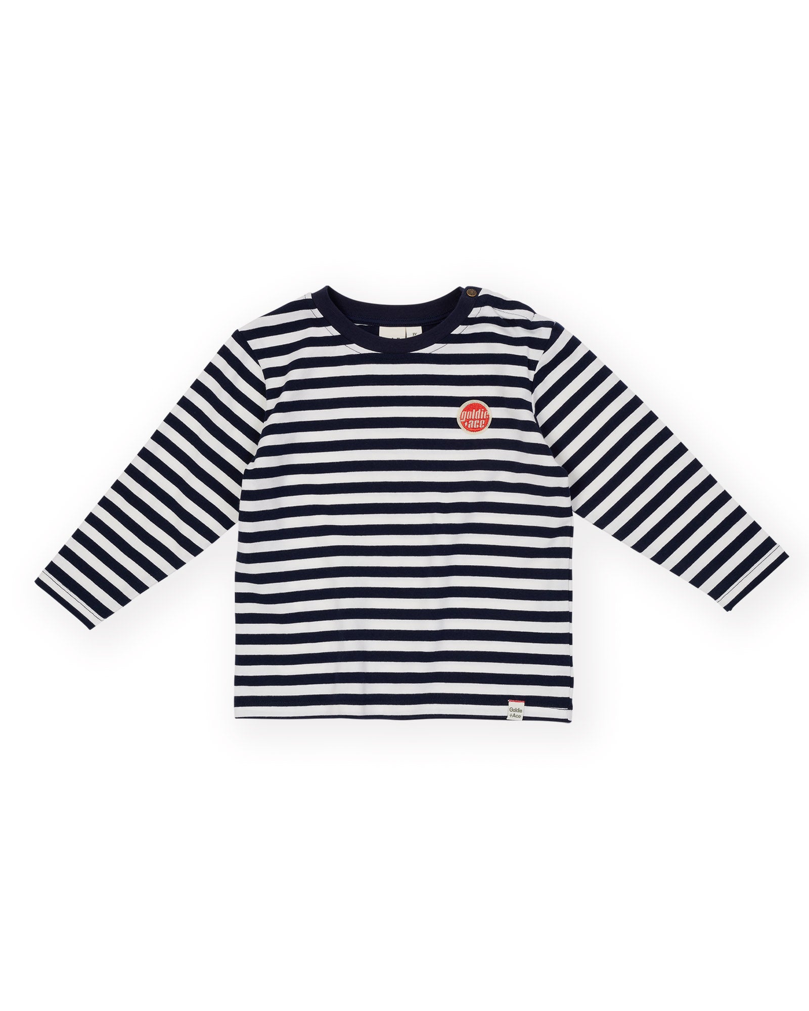 Goldie + Ace Essential Stripe Longsleeve Top Navy