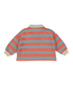 Goldie + Ace Rugby Stripe Terry Sweat Top Orange