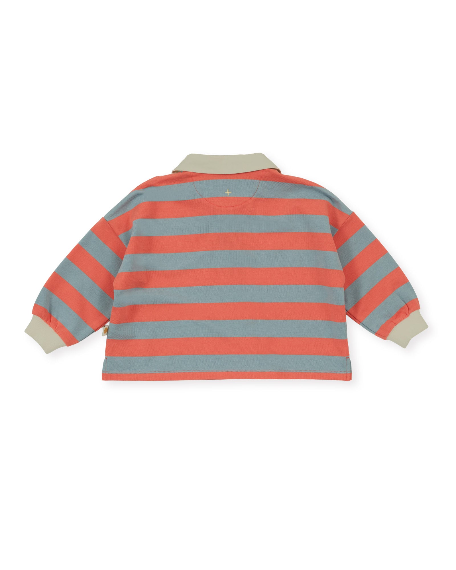 Goldie + Ace Rugby Stripe Terry Sweat Top Orange