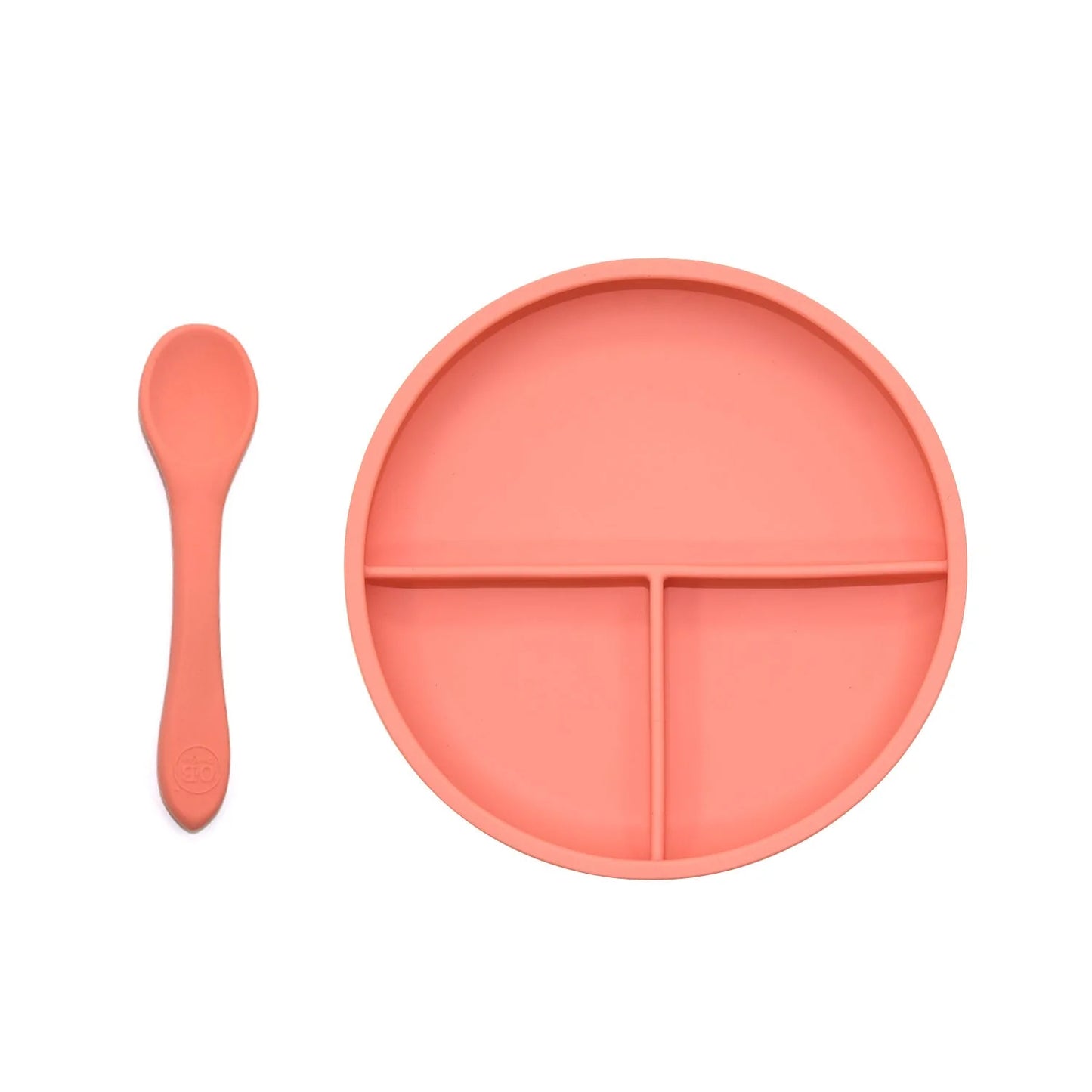 OB Designs Suction Divider Plate & Spoon Set