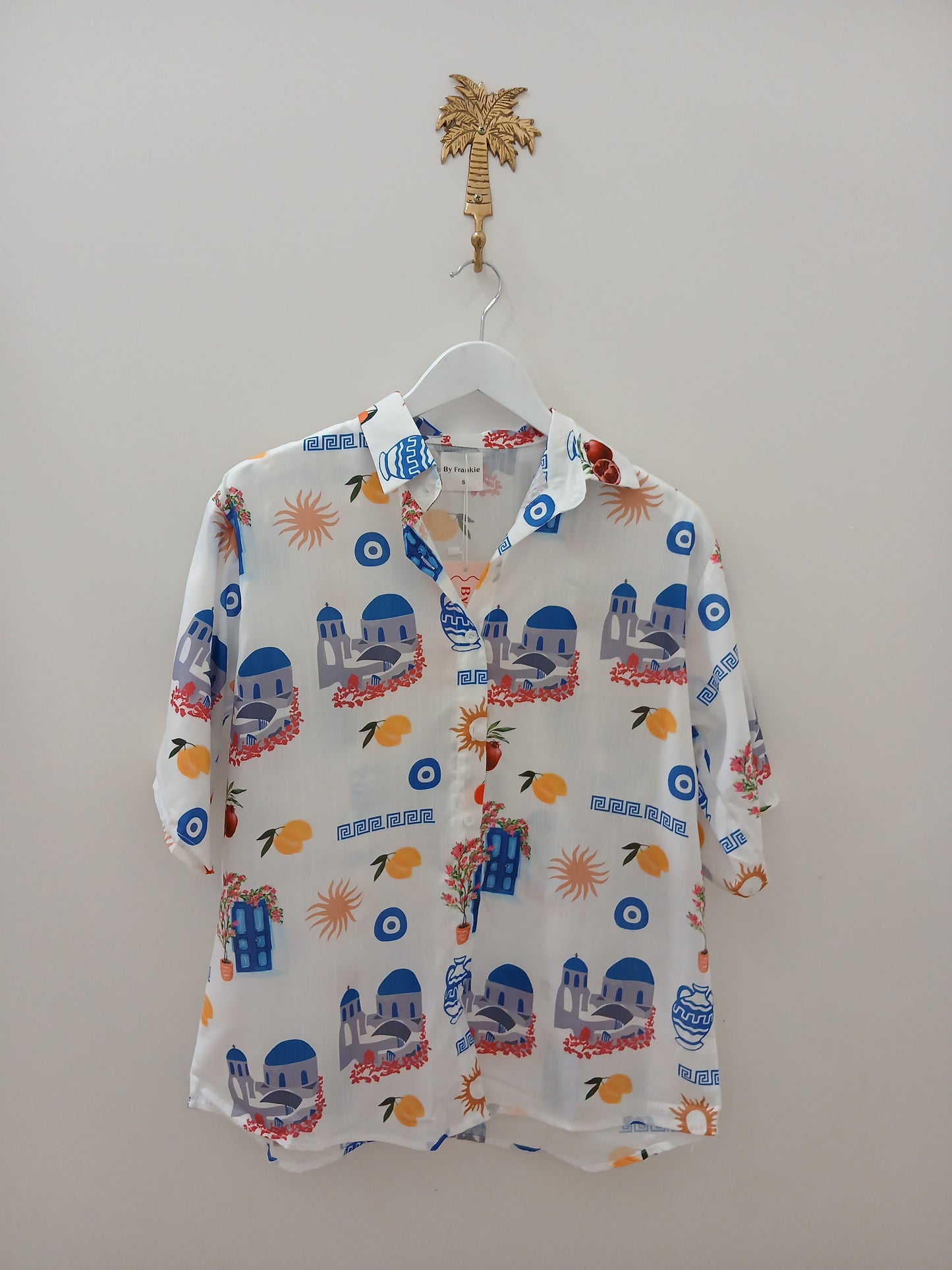 By Frankie - Santorini Button Up Shirt & Short Set