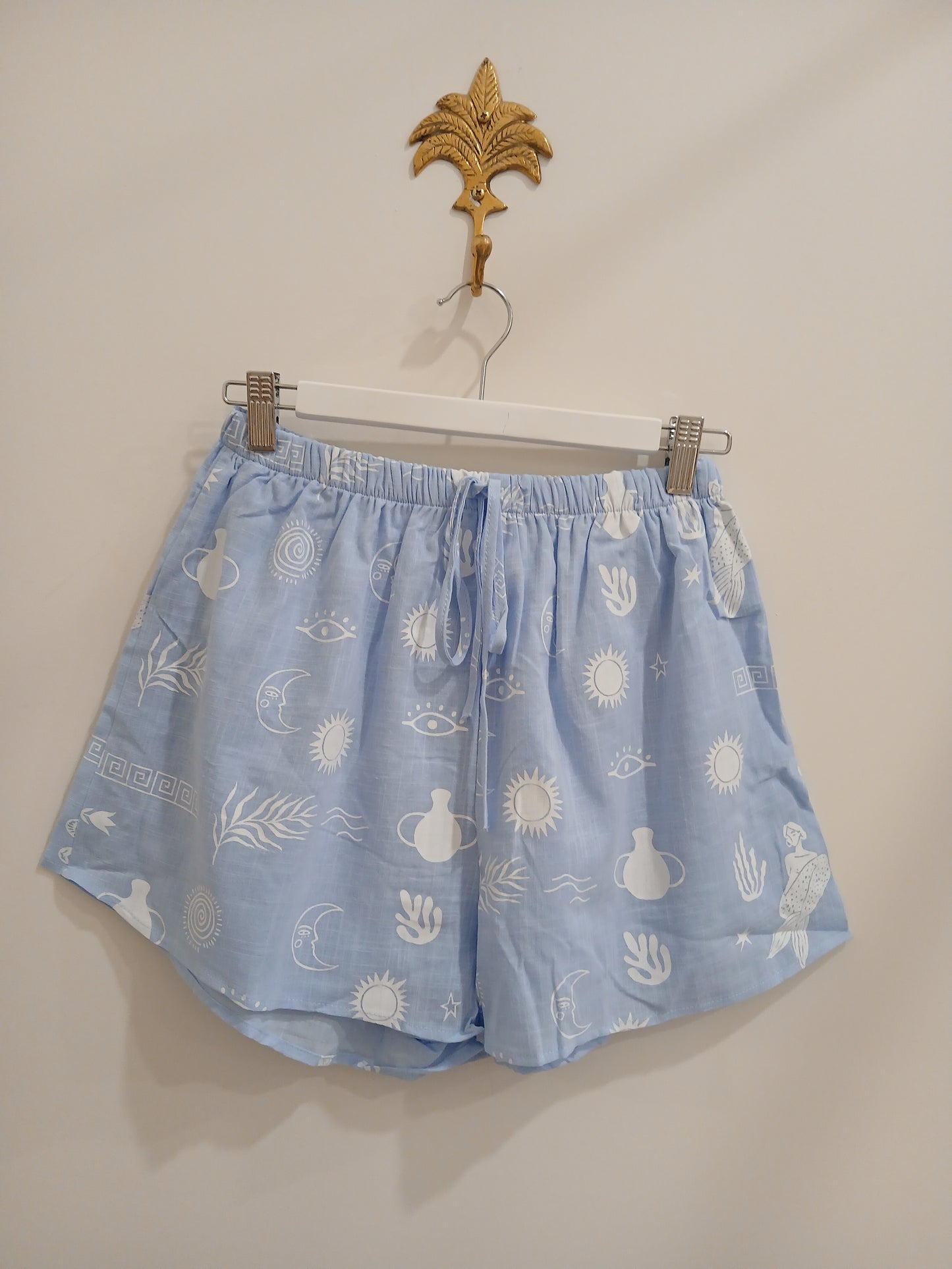 By Frankie - Blue Mermaid Button Up Shirt & Short Set