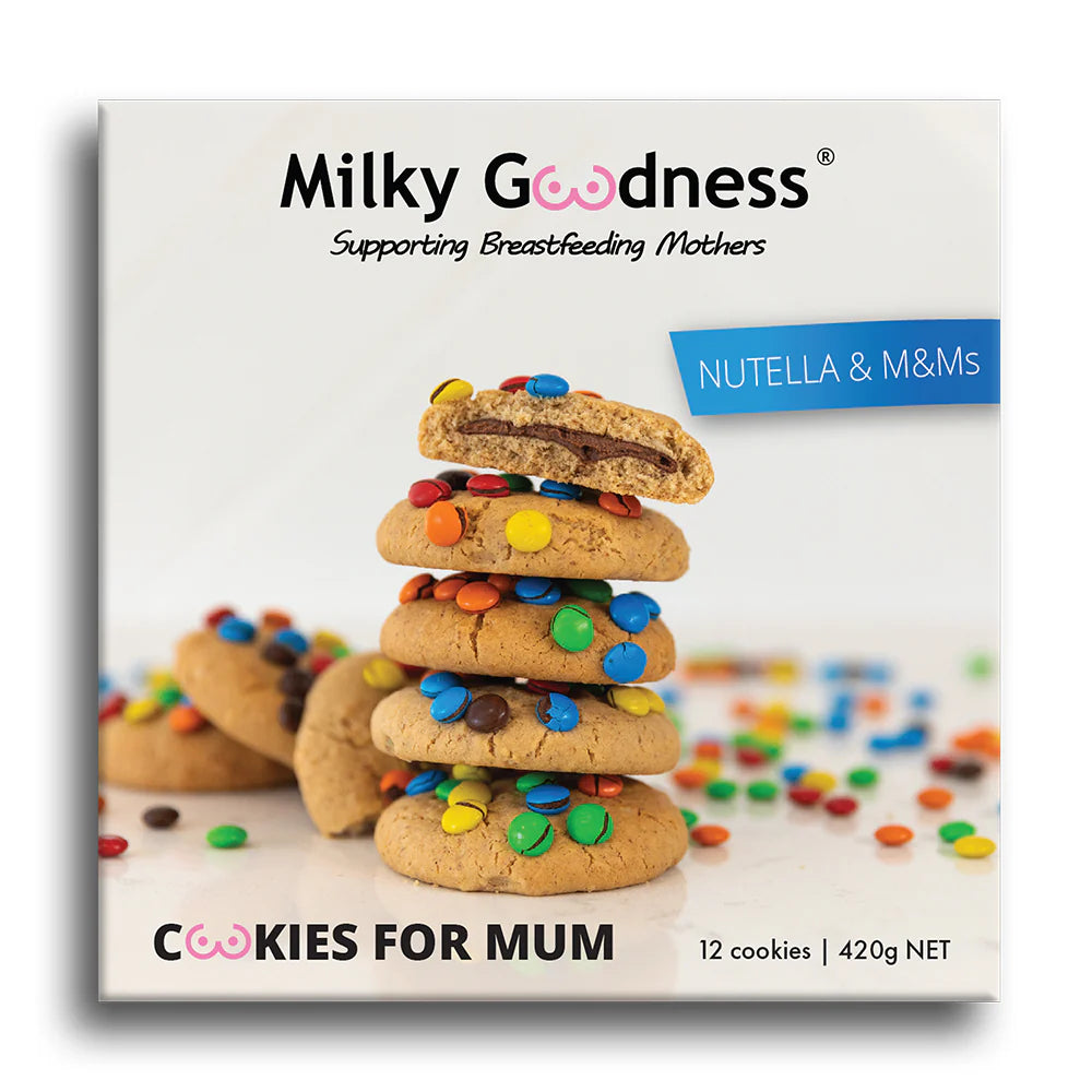 Milky Goodness - Nutella & M&M's Lactation Cookies