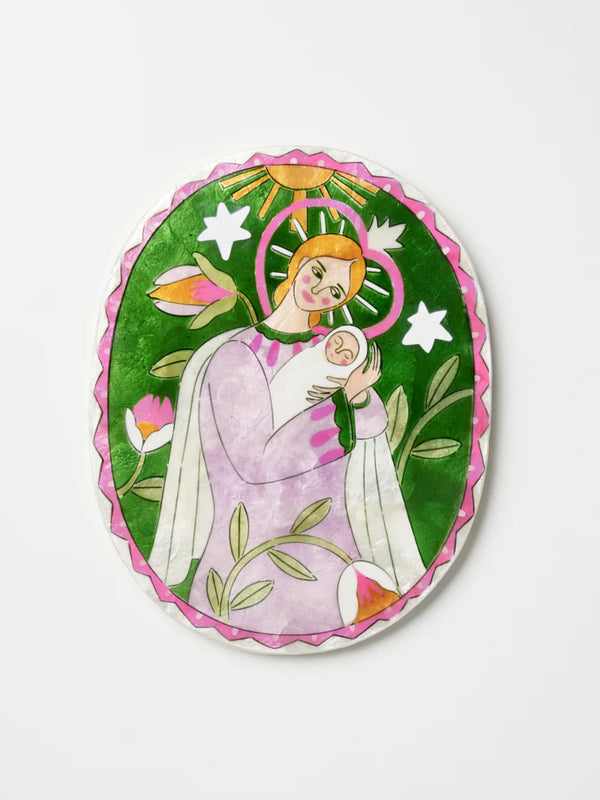 Jones & Co Gardienne Bebe Green Wall Art