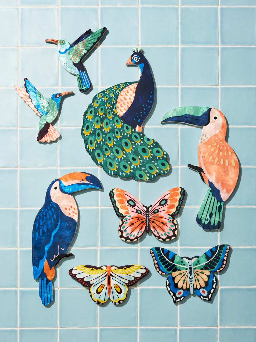 Jones & Co Canopy Peacock Wall Art