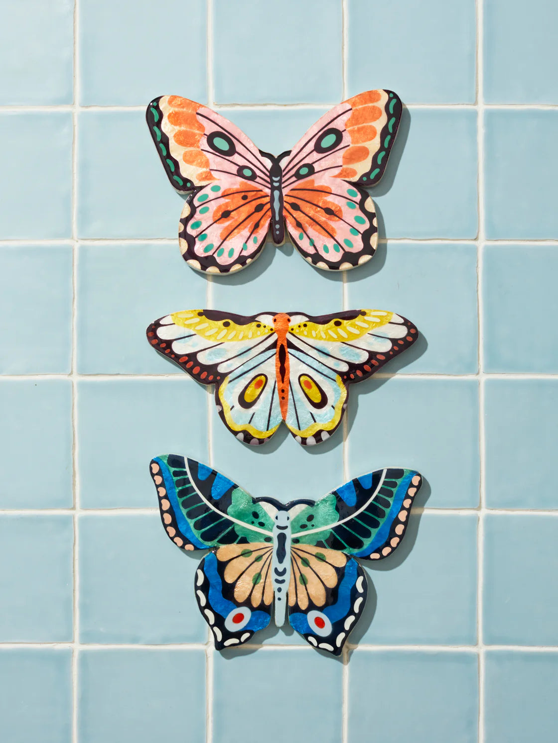 Jones & Co Canopy Butterfly Pink Wall Art