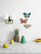 Jones & Co Canopy Butterfly Yellow Wall Art