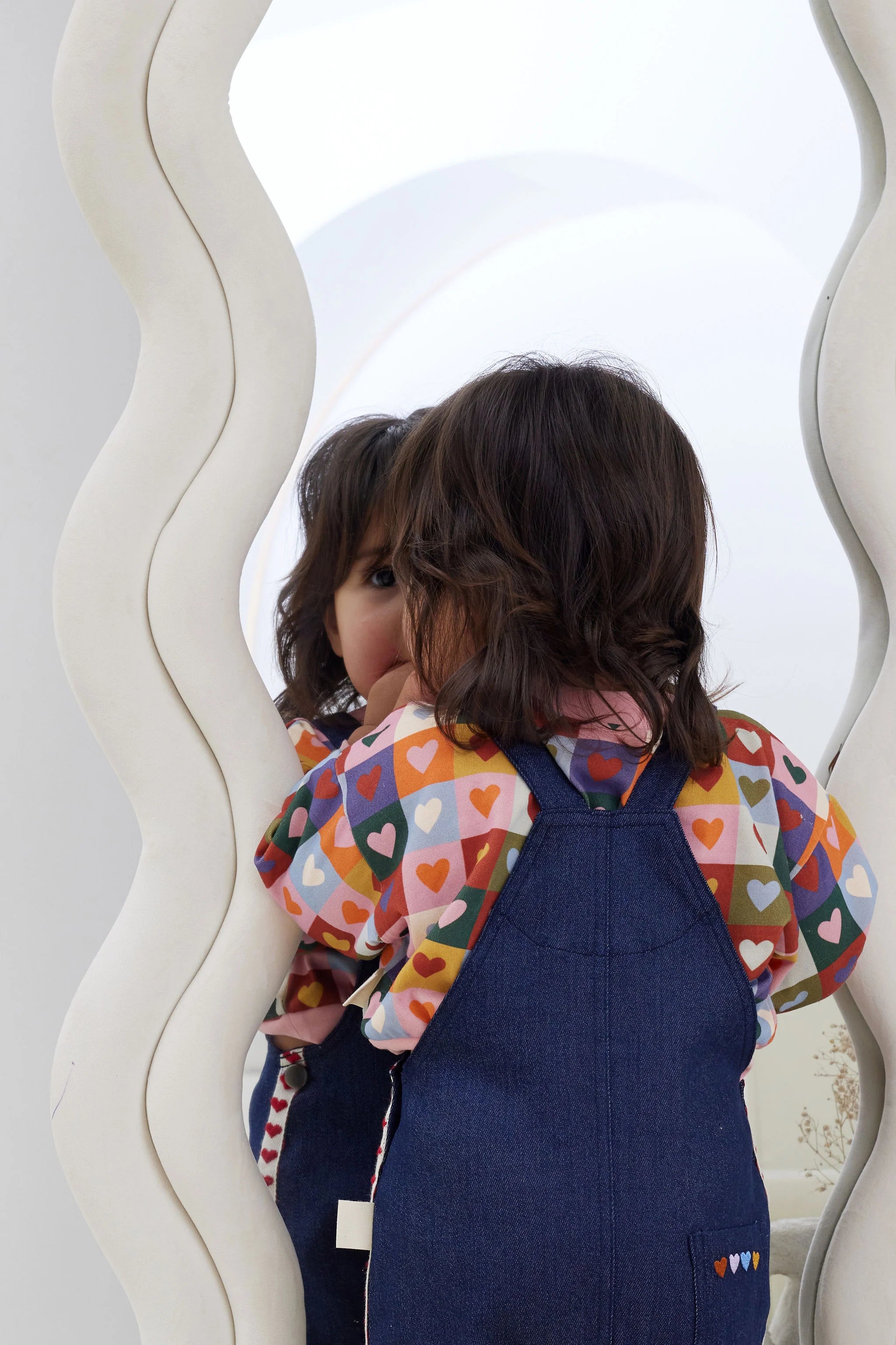 Kapow Kids Denim Love Overalls