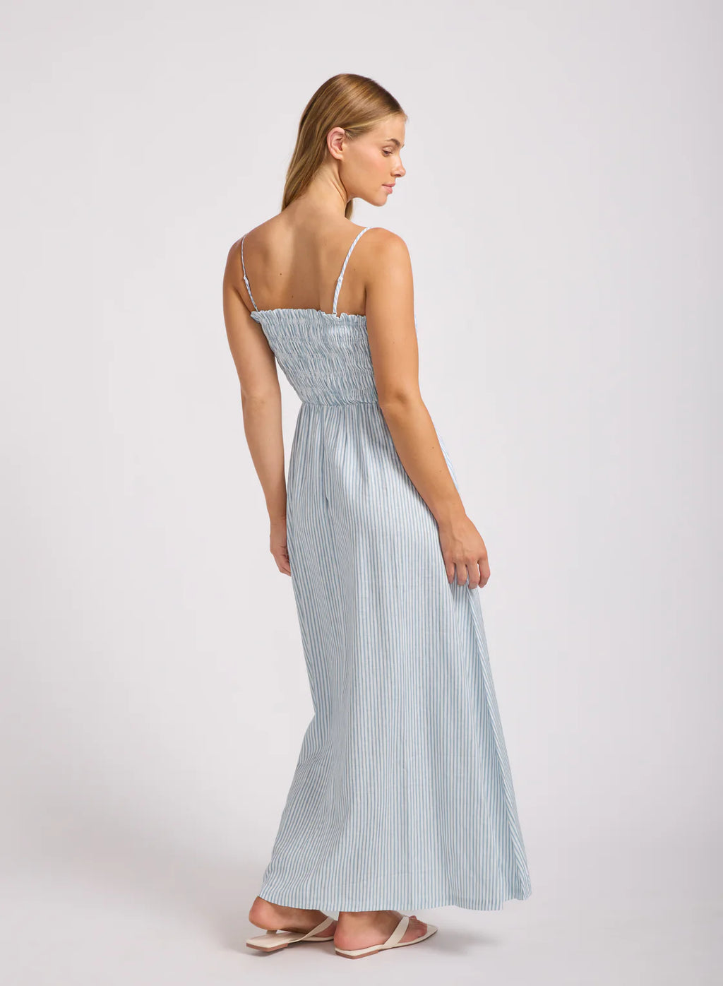 SEAFOLLY - Shirred Maxi Dress - Powder Blue
